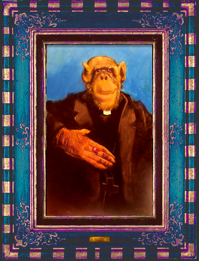 Obispo Onano, 64 x 34 cm, leo sobre lienzo, 2007, Abb Nozal