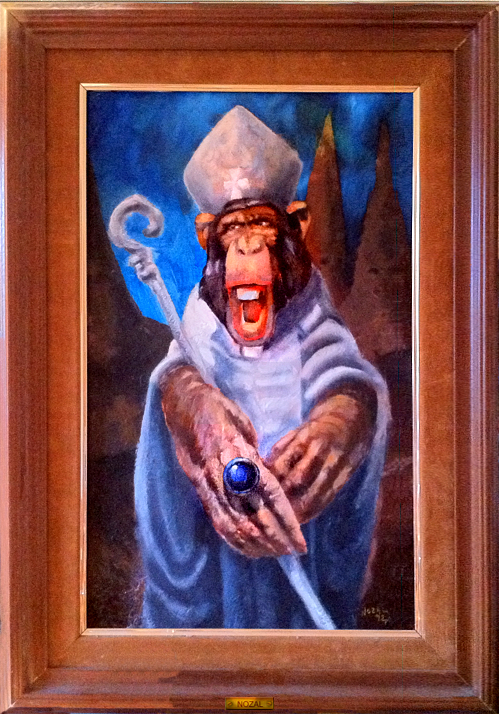 Me lo paso por la mitra, Nozal 2011, oleo